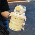 Axyaa Kawaii Cherry Thermal Water Bottle 450ml Cute Girl Children's Travel Cup Gift