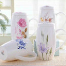 Axyaa Bone  Big Coffee Mug Enamel Tea Time Cup Large Christmas Gift