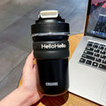 Axyaa Stainless Steel Thermal Tumbler with Straw 500ml – Portable Insulated Thermos Bottle