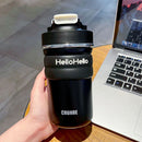 Axyaa Stainless Steel Thermal Tumbler with Straw 500ml – Portable Insulated Thermos Bottle