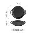 Axyaa Black Ceramic Steak Plate Double Ear Salad Dessert Bread Molecular Cuisine Dishes