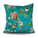 Axyaa Bird Oil Painting Cushion Cover - Chinese Style Home Decor