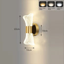 Axyaa Luxury Crystal Wall Lamp: Modern Design LED Lighting for Home Decor