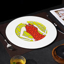Axya Ceramic Dinner Plate Set | Restaurant Quality Steak, Pasta, Dessert Plates