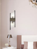 Axyaa Glass Brass LED Wall Lamp, Color-Changing Lustre, Scandinavian Design