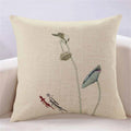 Lotus Cushion Cover by Axyaa: Stylish Home Decor Pillowcase for Living Room, Car, and More