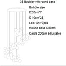 Axyaa Cute Ball Bubble Chandelier for Bedroom and Dining Room