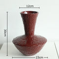 Axyaa Hammered Ceramic Vase Modern Plant Pot Table Decoration Floral Vases