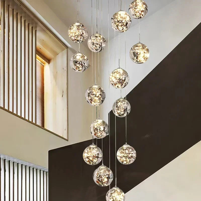 Axyaa Starry Sky Pendant Light for Modern Luxury Living Room Lighting