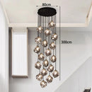 Axyaa Staircase Chandeliers LED Pendant Lamps Modern Home Indoor Lighting