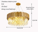 Axyaa Luxury Crystal LED Ceiling Lamp Modern Chandelier for Home Decoration