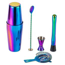 Axyaa Rainbow Boston Shaker Cocktail Bar Set Mixed Drink Martini Tools