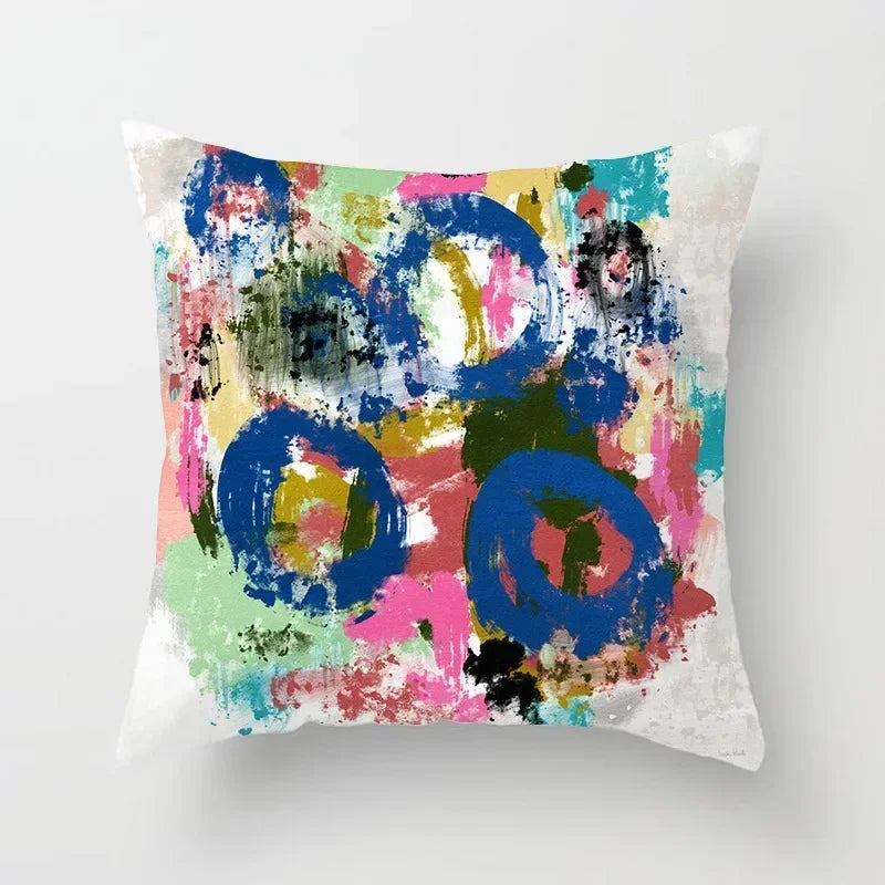 Nordic Abstract Velvet Pillow Cover by Axyaa - Simple & Chic