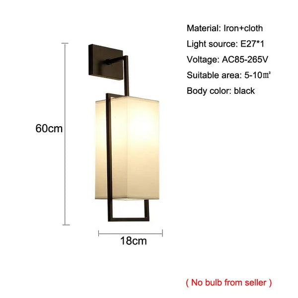 Axyaa Modern Chinese Bedside Wall Lamp for Bedroom, Living Room, Study, Hotel, Corridor