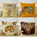 Axyaa Geometric Linen Cushion Cover 45x45CM for Home Sofa Car Decor