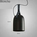 Axyaa Industrial Vintage Pendant Lights Leather Belt E27 LED Luminaire
