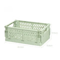 Axyaa Foldable Storage Crate: Portable Stackable Organizer Box for Makeup, Jewelry, and Toys
