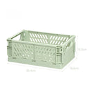 Axyaa Foldable Storage Crate: Portable Stackable Organizer Box for Makeup, Jewelry, and Toys