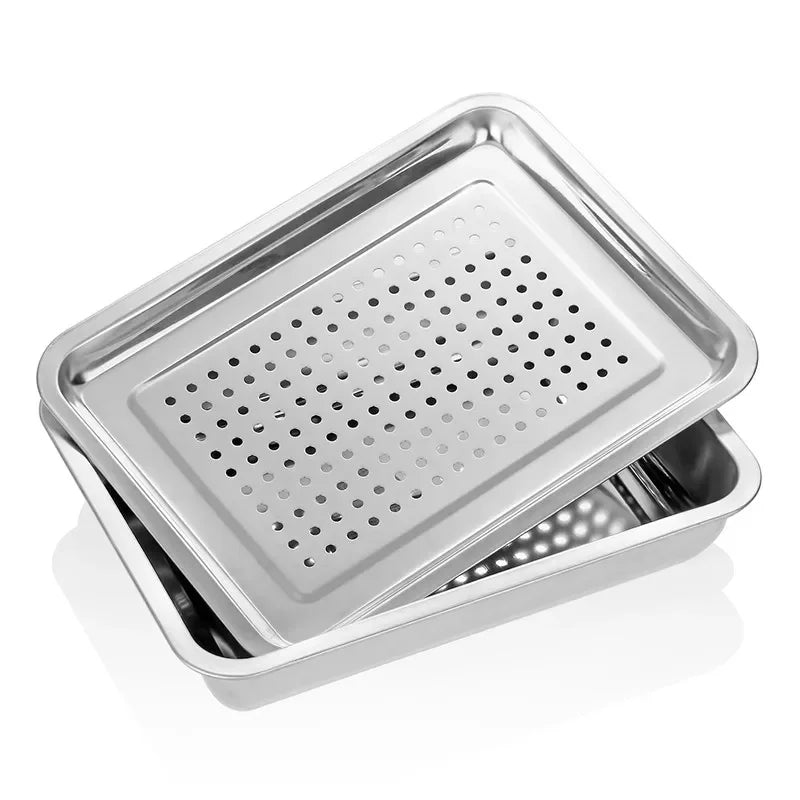 Axya Stainless Steel Tea Tray with Drawer for Kung Fu Tea Ceremony