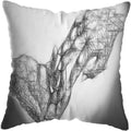 Axyaa Abstract Hands Art Decor Pillow Cover 45x45cm