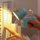 Axyaa Mini USB Rechargeable Cartoon Night Light - Bedroom Desktop Ornament & Ambient Light