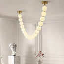 Axyaa Pearl Necklace Pendant Light Exhibition Hall Coffee Shop Bar Duplex Staircase