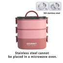 Axyaa Kids Bento Box Set - Leakproof Food Container for School, Travel, Picnic