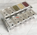 Axya Stainless Steel Buffet Pan Set with Rack and Shelf