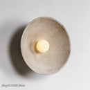 Axyaa Circle Wall Lamp: Retro Japanese Style Bedroom Sconces for Indoor Lighting