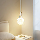 Axyaa Astronaut LED Chandelier: Modern Cream Moonlight Ambiance for Living Room & Bedroom