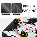 Watercolor Large Kitchen Drain Pad Quick Dry Absorbent Anti-slip Drying Mat by Axyaa