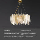 Axyaa Colored Art Glass Luxury Light Fixture for Living Room, Dining Room, Bedroom