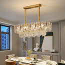 Axyaa Crystal Glass Ceiling Lamp for Cozy French-style Bedroom