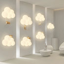 Axyaa White Cloud Cartoon Animal Wall Lamp for Children's Bedroom