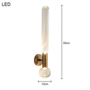 Axyaa Stainless Steel Glass Wall Lamp for Living Room and Bedroom