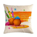 Axyaa Holi Holiday Pillowcase: Vibrant Decor for Home, Office, or Party