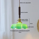Axyaa Nordic Blue Glass Pendant Lamp for Dining Living Room Bedroom