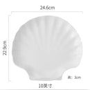Axyaa Melamine Shell Plate Dish Set - Restaurant Quality Tableware Dish