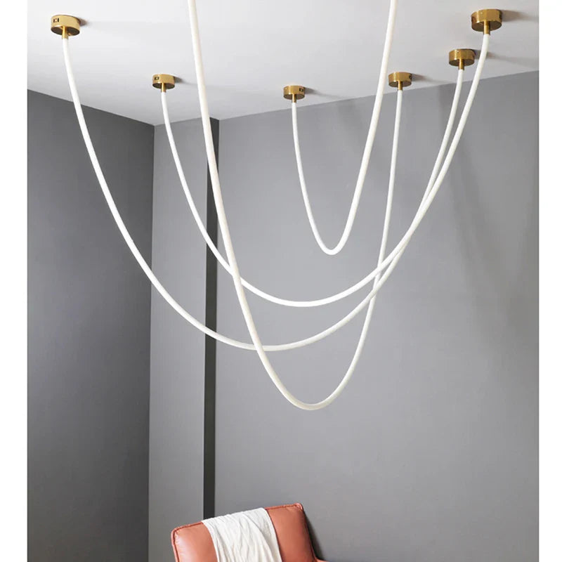 Axyaa LED Pendant Lamp: Nordic Design, 360° Luminous, for Living Room, Dining Room, Office