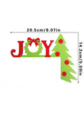 Axyaa Christmas Tree Door Topper Decoration Festive Holiday Hanging Decor for Entryways Home