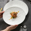 Axya Solid Color Ceramic Dinner Plate Set for Restaurant and Home Tableware