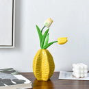 Axyaa Star Fruit Shape Vase: Nordic Style Flower Arrangement Creative Art Ornament