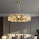 Axyaa Copper Crystal Chandelier for Dining Room, Living Room, and Restaurant