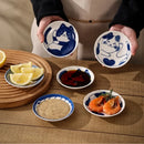 Axyaa Cartoon Cat Ceramic Dipping Sauce Dish for Home Dining Table