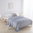 Axyaa Super Soft Reversible Mink Fleece Throw Blanket Twin Queen Size