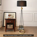 Axyaa Nordic Black Floor Lamp Modern Art LED Decorative Standing Light