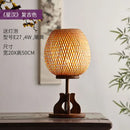 Axyaa Bamboo Desk Lamp: Bedroom Zen Retro Chinese Style LED Light