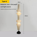 Axyaa Noguchi Floor Lamp: Japanese Wabi Sabi Design, LED Standing Light for Home, Hotel