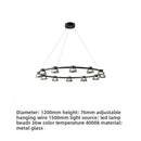Axyaa Glass Dining Table Chandelier: Modern Minimalist Design, Easy Installation, Rounded Shape