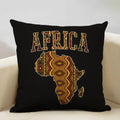 Axyaa Geometric Africa Pattern Sofa Pillow Cover Linen Cushion Case African Decor